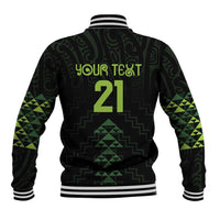 Custom New Zealand Maori Koru Koiri Motif Baseball Jacket