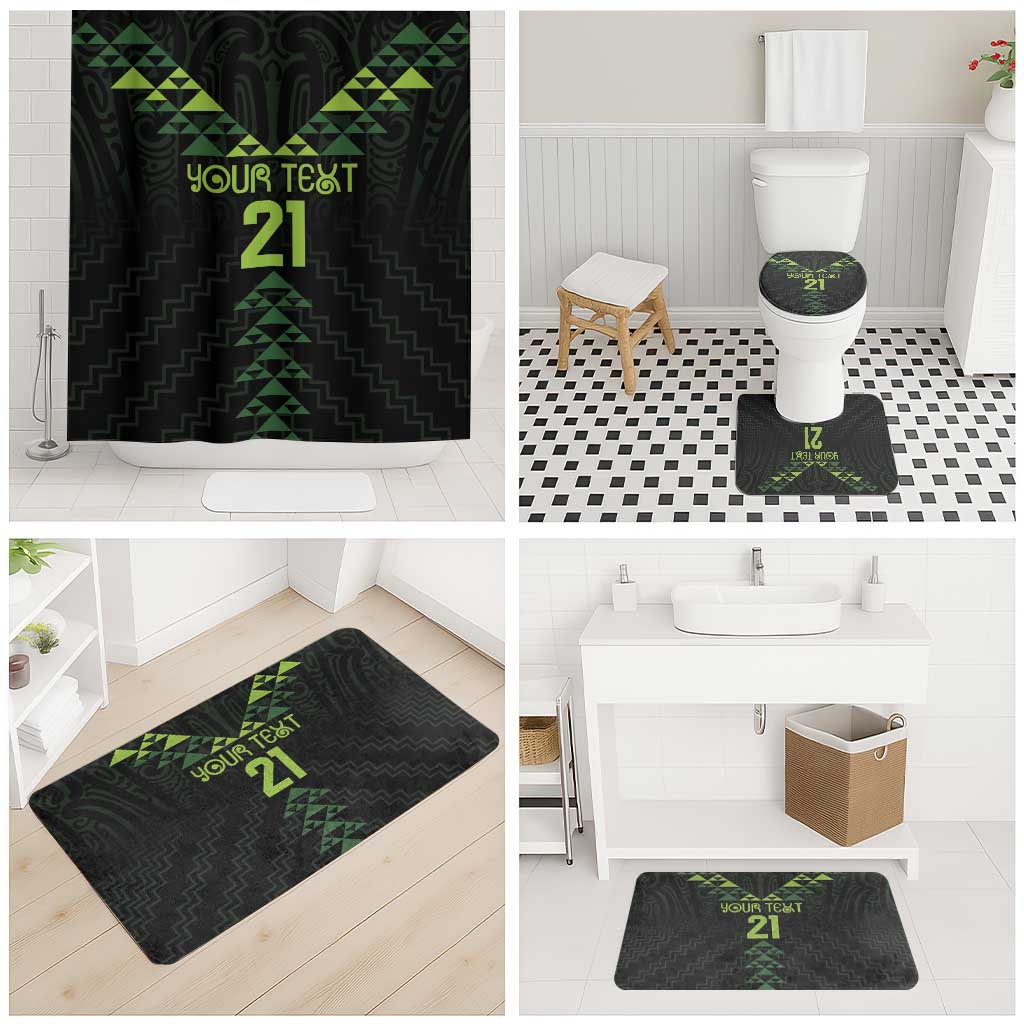 Custom New Zealand Maori Koru Koiri Motif Bathroom Set - Polynesian Pride