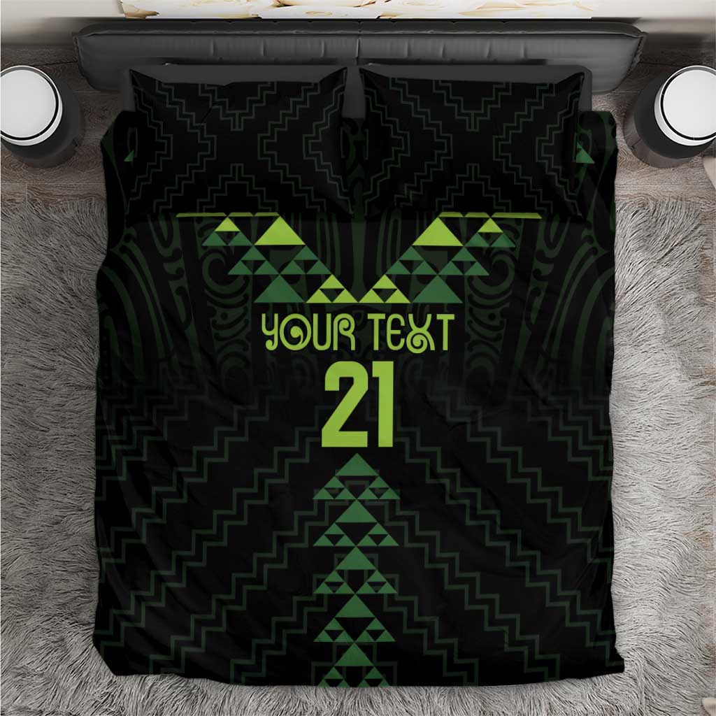 Custom New Zealand Maori Koru Koiri Motif Bedding Set