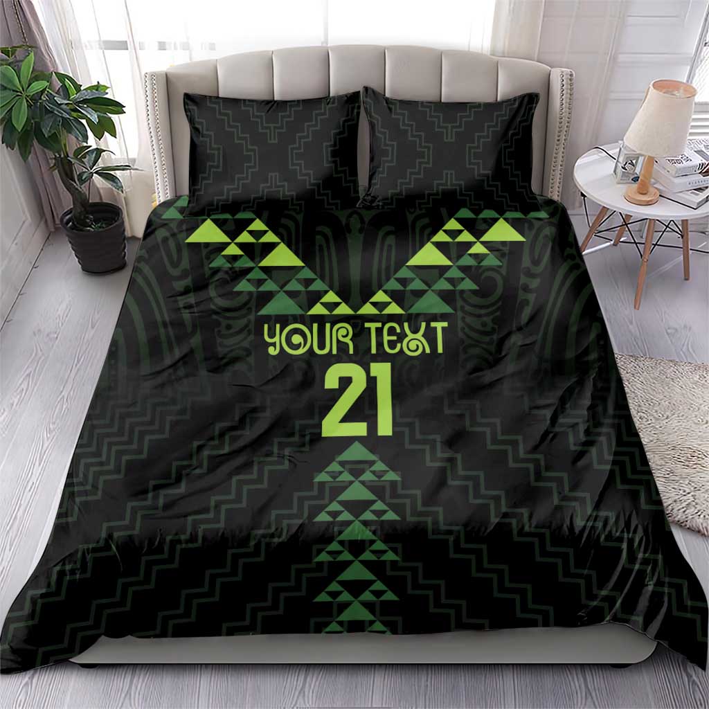 Custom New Zealand Maori Koru Koiri Motif Bedding Set