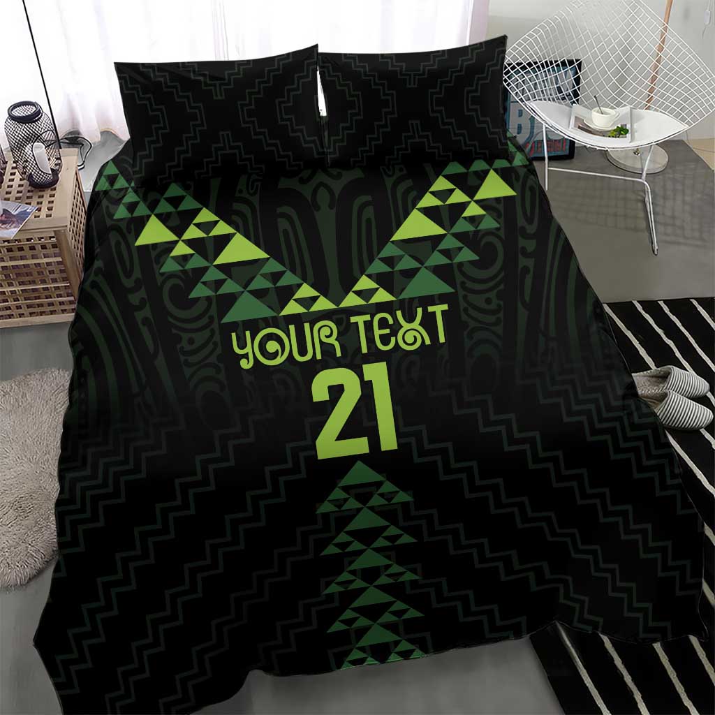 Custom New Zealand Maori Koru Koiri Motif Bedding Set