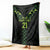 Custom New Zealand Maori Koru Koiri Motif Blanket