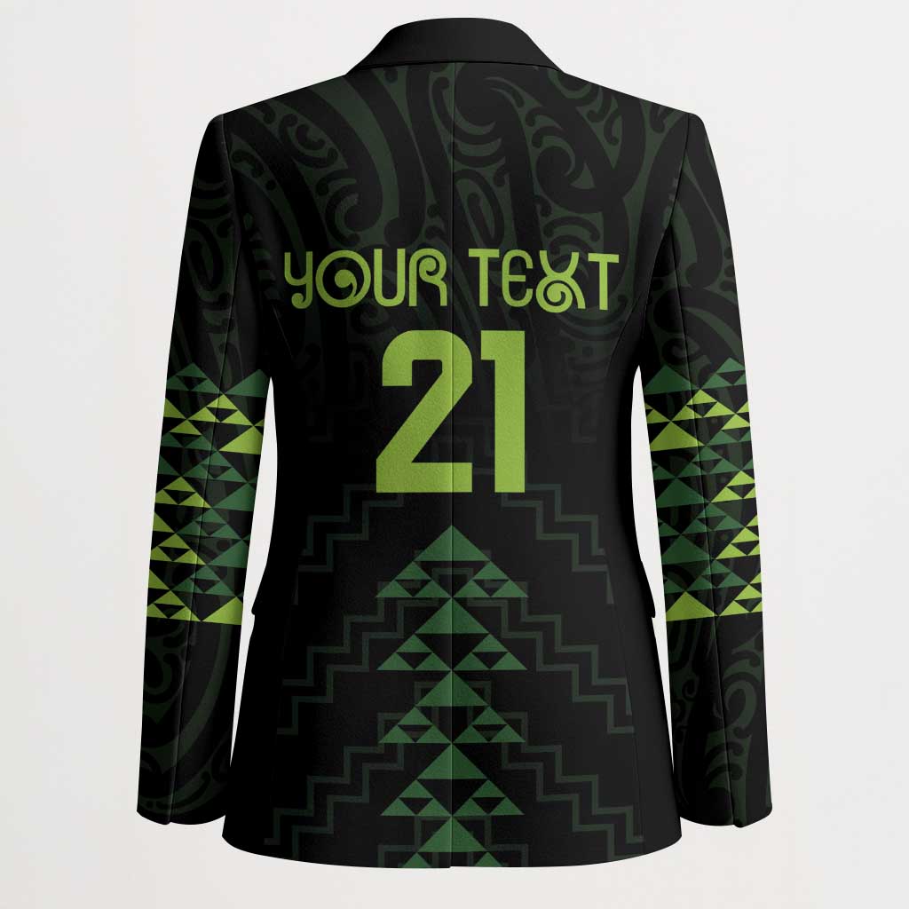 Custom New Zealand Maori Koru Koiri Motif Blazer - Polynesian Pride