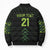 Custom New Zealand Maori Koru Koiri Motif Bomber Puffer Jacket - Polynesian Pride
