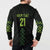 Custom New Zealand Maori Koru Koiri Motif Button Sweatshirt