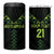 Custom New Zealand Maori Koru Koiri Motif 4 in 1 Can Cooler Tumbler