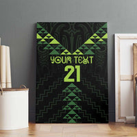 Custom New Zealand Maori Koru Koiri Motif Canvas Wall Art
