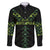 Custom New Zealand Maori Koru Koiri Motif Family Matching Off The Shoulder Long Sleeve Dress and Hawaiian Shirt