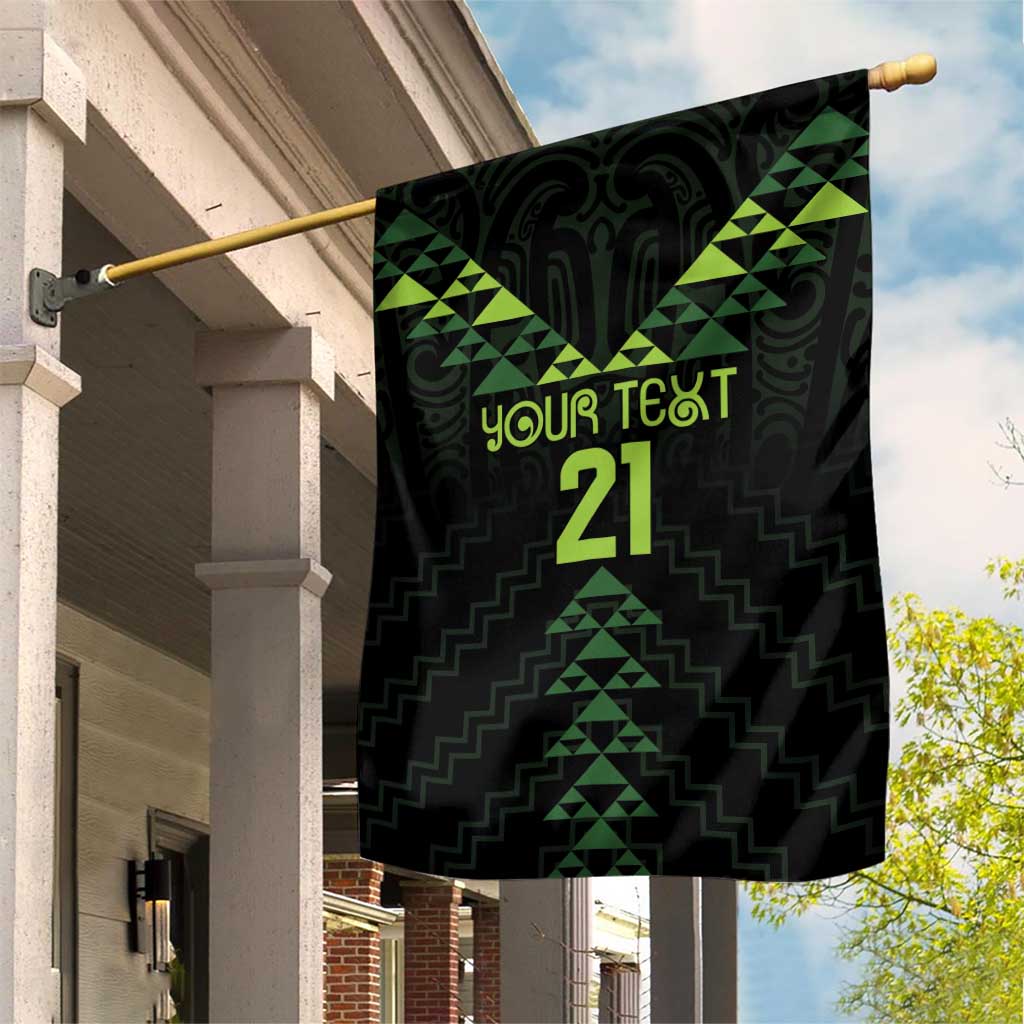 Custom New Zealand Maori Koru Koiri Motif Garden Flag LT9 House Flag Green - Polynesian Pride