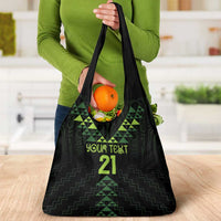 Custom New Zealand Maori Koru Koiri Motif Grocery Bag LT9 - Polynesian Pride