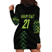 Custom New Zealand Maori Koru Koiri Motif Hoodie Dress LT9 - Polynesian Pride