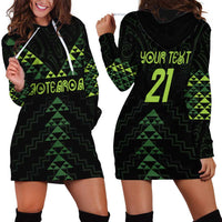 Custom New Zealand Maori Koru Koiri Motif Hoodie Dress LT9 - Polynesian Pride
