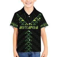 Custom New Zealand Maori Koru Koiri Motif Kid Hawaiian Shirt