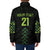 Custom New Zealand Maori Koru Koiri Motif Padded Jacket - Polynesian Pride