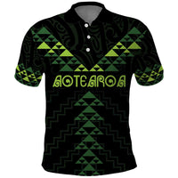 Custom New Zealand Maori Koru Koiri Motif Polo Shirt LT9 Green - Polynesian Pride