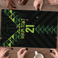 Custom New Zealand Maori Koru Koiri Motif Puzzle - Polynesian Pride