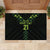 Custom New Zealand Maori Koru Koiri Motif Rubber Doormat