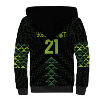Custom New Zealand Maori Koru Koiri Motif Sherpa Hoodie LT9 - Polynesian Pride