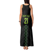 Custom New Zealand Maori Koru Koiri Motif Tank Maxi Dress