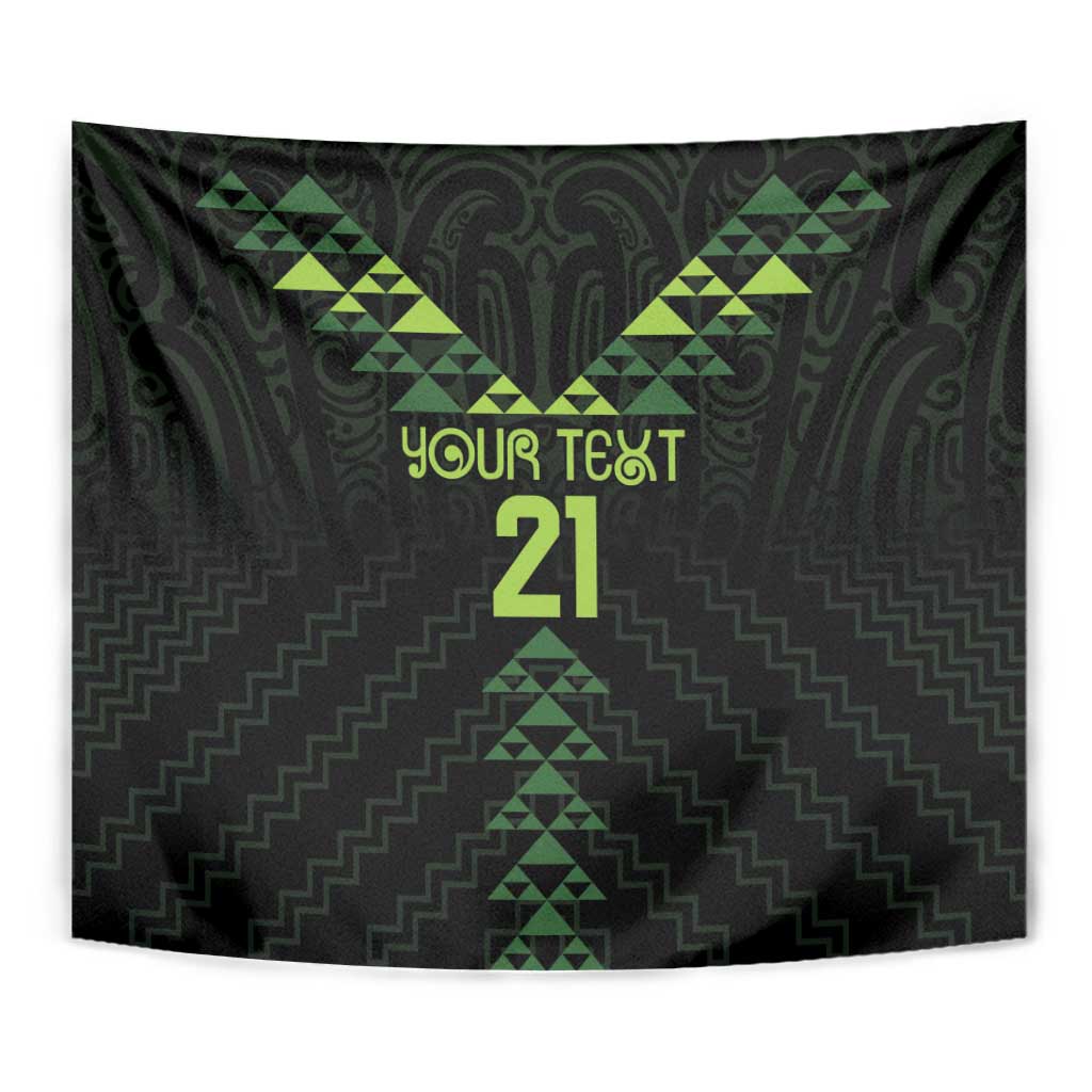 Custom New Zealand Maori Koru Koiri Motif Tapestry