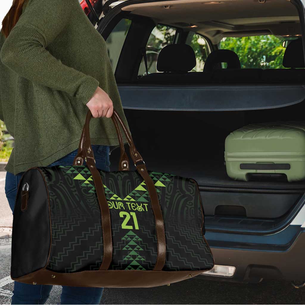 Custom New Zealand Maori Koru Koiri Motif Travel Bag - Polynesian Pride