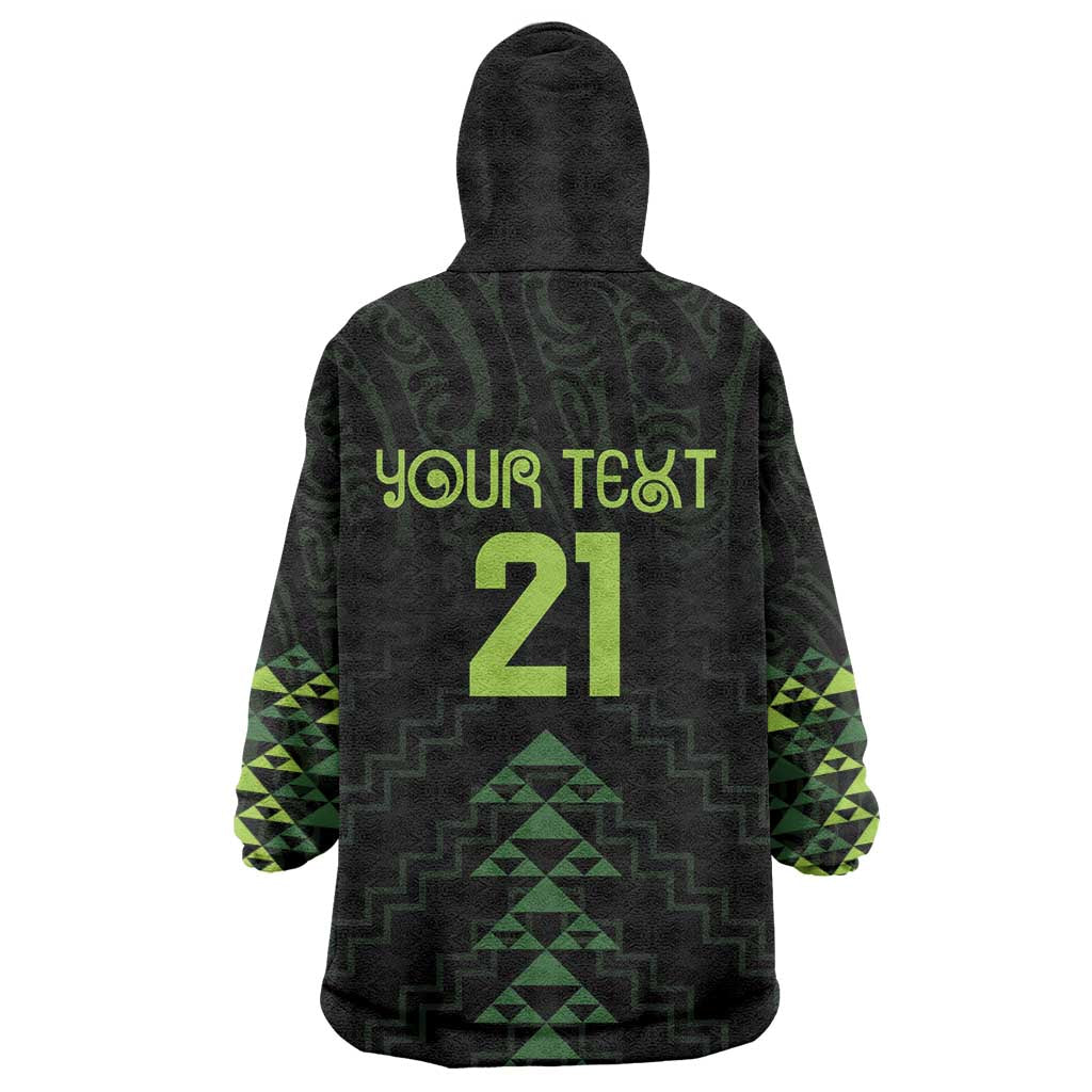 Custom New Zealand Maori Koru Koiri Motif Wearable Blanket Hoodie LT9 - Polynesian Pride