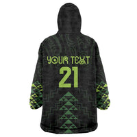 Custom New Zealand Maori Koru Koiri Motif Wearable Blanket Hoodie LT9 - Polynesian Pride