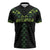 Custom New Zealand Maori Koru Koiri Motif Zipper Polo Shirt - Polynesian Pride