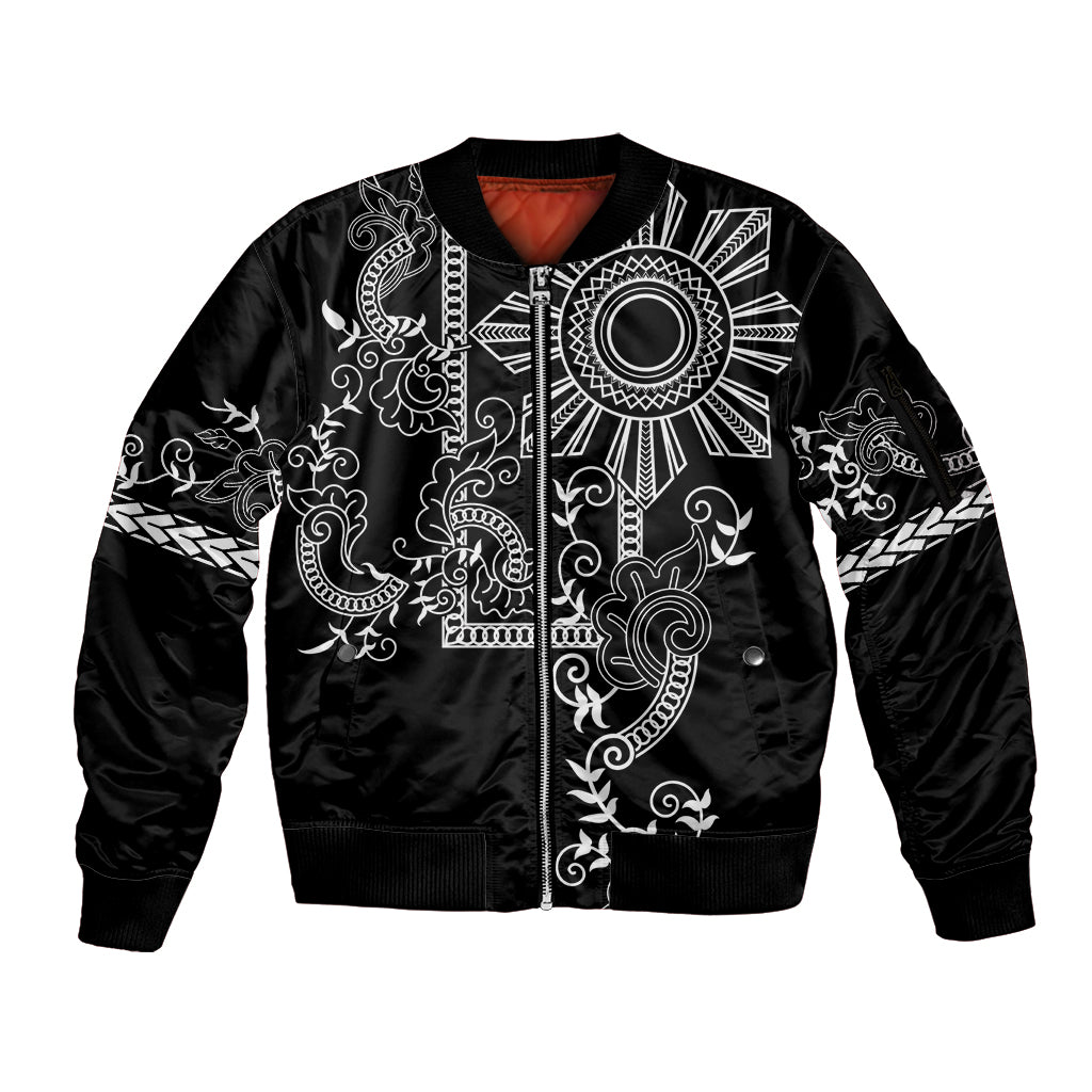 Philippines Baseball Jacket - Filipino Sun And Stars Tribal Tattoo Patterns Style main image 1