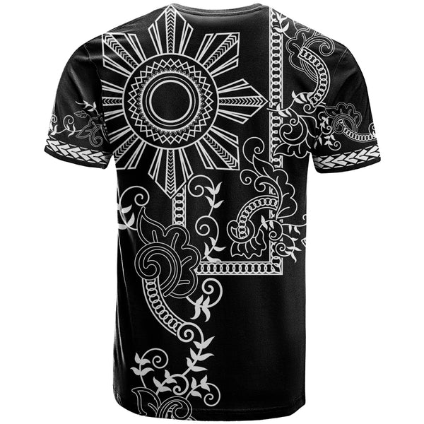 Custom Philippines T Shirt Sun Filipino Blue Barong LT13 main image 1