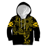 Filipino Sun Tribal Tattoo Kid Hoodie Philippines Inspired Barong Simple Gold