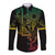 Filipino Sun Tribal Tattoo Long Sleeve Button Shirt Philippines Inspired Barong Reggae Art