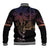 Filipino Sun Tribal Tattoo Baseball Jacket Philippines Inspired Barong Pink Art