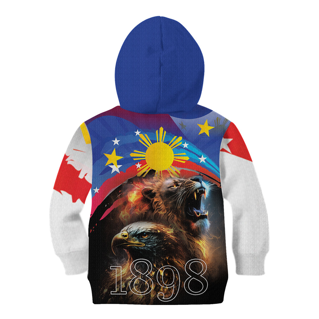 Philippines Lion and Eagle 1898 Kid Hoodie Pilipinas Maligayang Araw ng Kalayaan