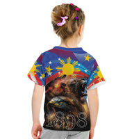 Philippines Lion and Eagle 1898 Kid T Shirt Pilipinas Maligayang Araw ng Kalayaan LT9 - Polynesian Pride