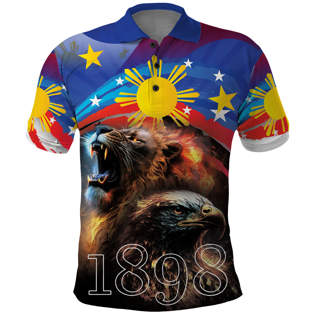 Philippines Lion and Eagle 1898 Polo Shirt Pilipinas Maligayang Araw ng Kalayaan