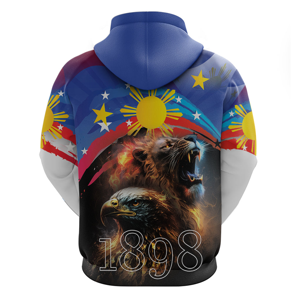 Philippines Lion and Eagle 1898 Zip Hoodie Pilipinas Maligayang Araw ng Kalayaan