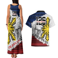 Philippines 126th Independence Day Couples Matching Tank Maxi Dress and Hawaiian Shirt Pilipinas Hunyo 12 Maligayang Araw ng Kalayaan