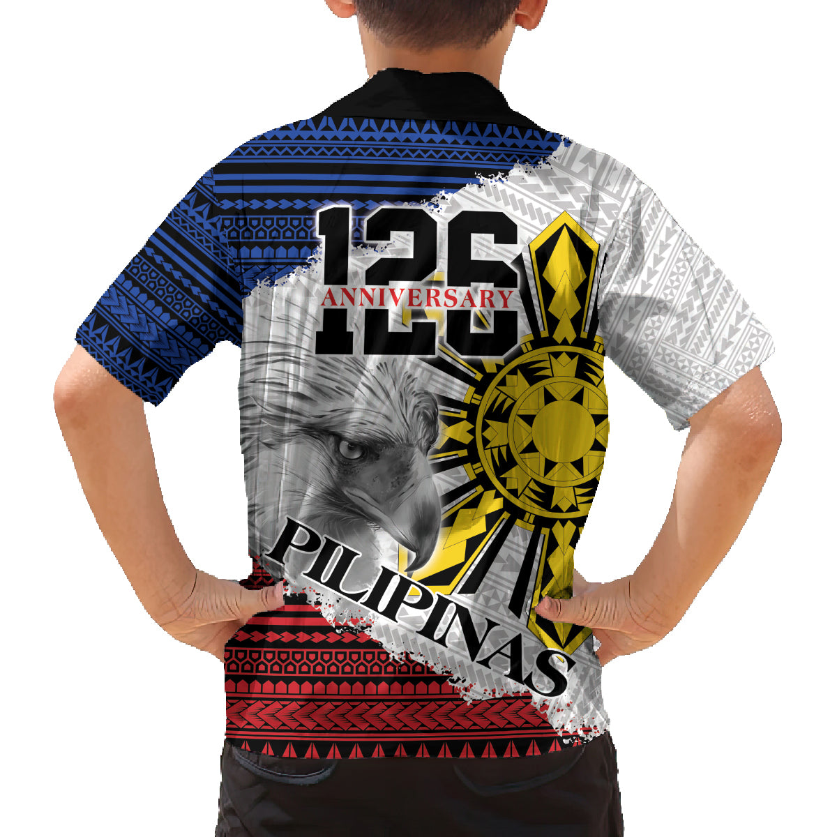 Philippines 126th Independence Day Family Matching Long Sleeve Bodycon Dress and Hawaiian Shirt Pilipinas Hunyo 12 Maligayang Araw ng Kalayaan LT9 - Polynesian Pride