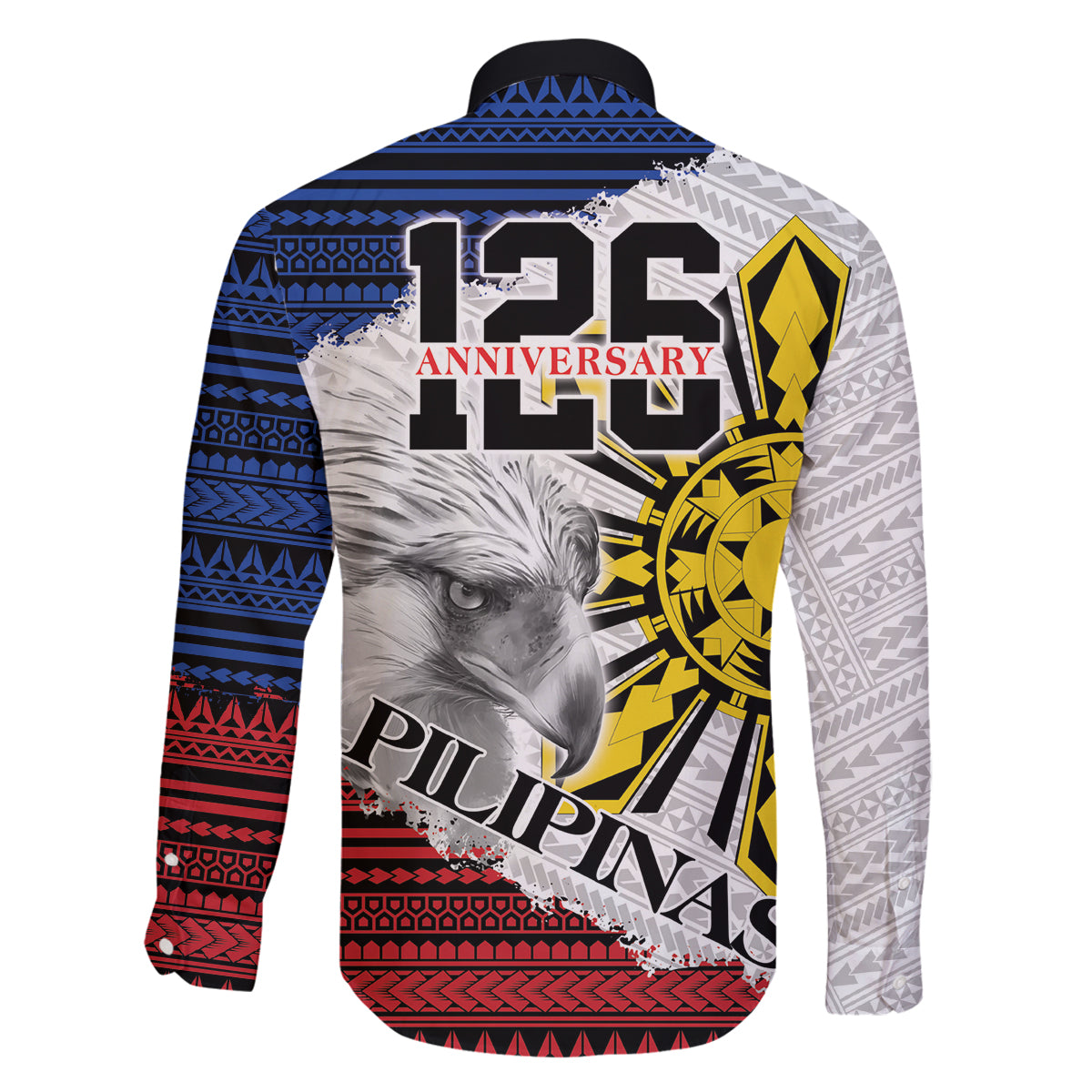 Philippines 126th Independence Day Family Matching Long Sleeve Bodycon Dress and Hawaiian Shirt Pilipinas Hunyo 12 Maligayang Araw ng Kalayaan LT9 - Polynesian Pride