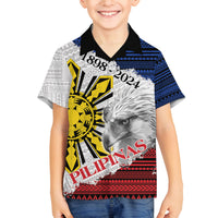 Philippines 126th Independence Day Family Matching Long Sleeve Bodycon Dress and Hawaiian Shirt Pilipinas Hunyo 12 Maligayang Araw ng Kalayaan LT9 Son's Shirt White - Polynesian Pride