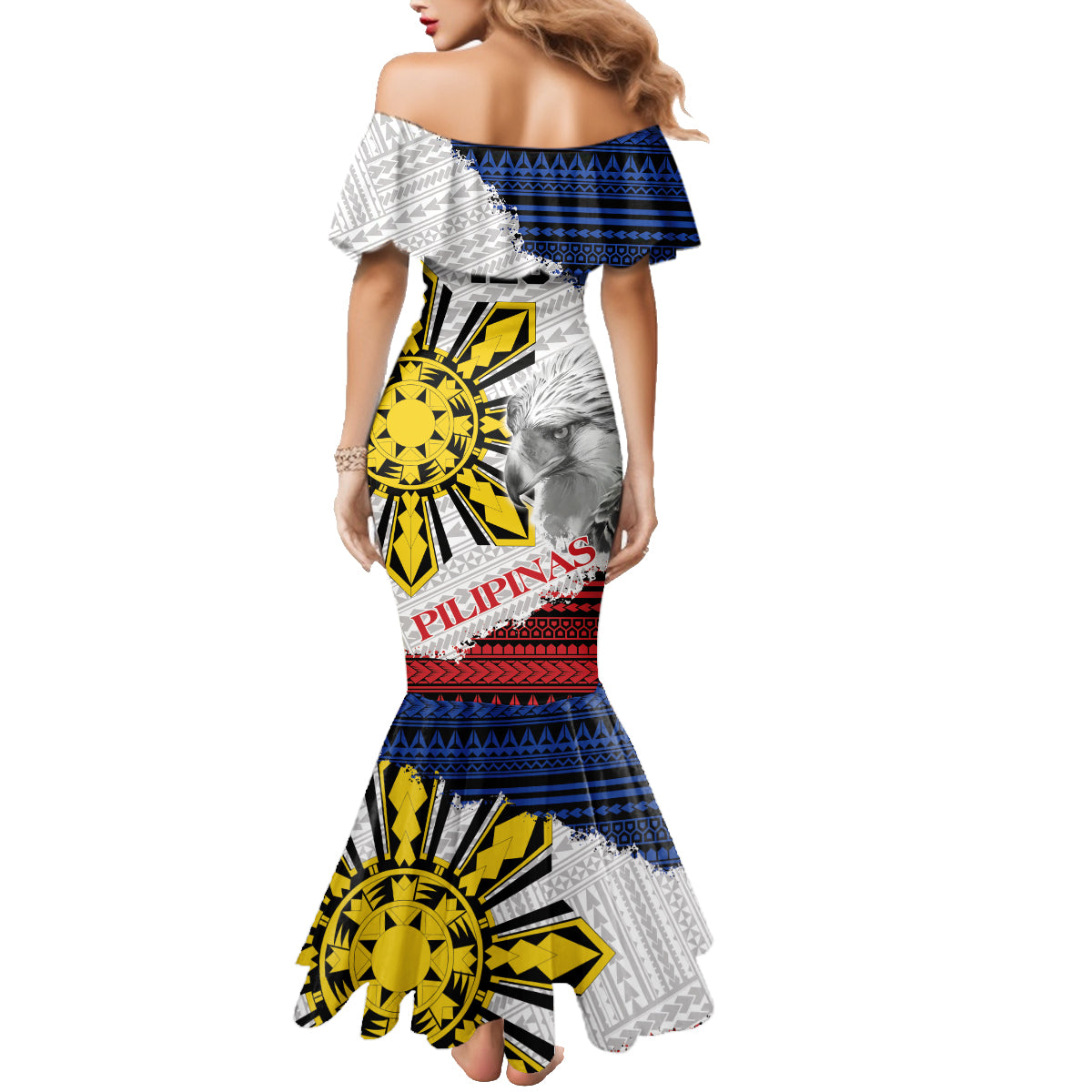 Philippines 126th Independence Day Family Matching Mermaid Dress and Hawaiian Shirt Pilipinas Hunyo 12 Maligayang Araw ng Kalayaan