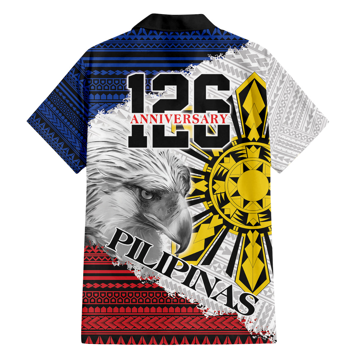 Philippines 126th Independence Day Family Matching Off Shoulder Short Dress and Hawaiian Shirt Pilipinas Hunyo 12 Maligayang Araw ng Kalayaan LT9 - Polynesian Pride