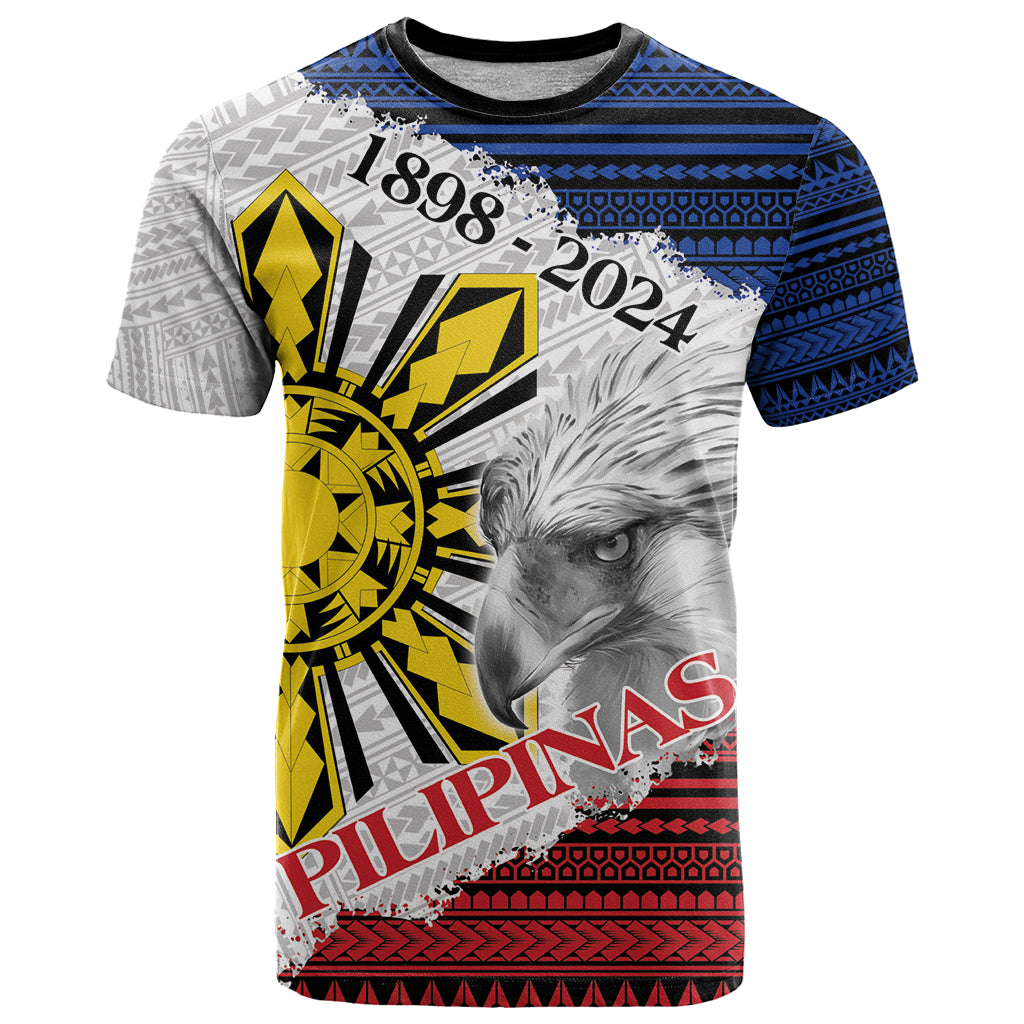 Philippines 126th Independence Day T Shirt Pilipinas Hunyo 12 Maligayang Araw ng Kalayaan LT9 White - Polynesian Pride