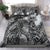Pacific Beauty Girl Bedding Set Black Polyneisan Tribal Vintage Motif