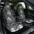 Pacific Beauty Girl Car Seat Cover Black Polyneisan Tribal Vintage Motif