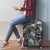 Pacific Beauty Girl Luggage Cover Black Polyneisan Tribal Vintage Motif