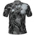 Pacific Beauty Girl Polo Shirt Black Polyneisan Tribal Vintage Motif