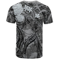 Pacific Beauty Girl T Shirt Black Polyneisan Tribal Vintage Motif