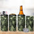 Pacific Beauty Girl 4 in 1 Can Cooler Tumbler Green Polyneisan Tribal Vintage Motif